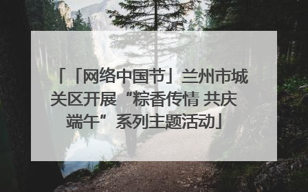 「网络中国节」兰州市城关区开展“粽香传情 共庆端午”系列主题活动