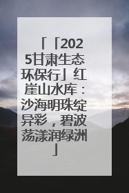 「2025甘肃生态环保行」红崖山水库：沙海明珠绽异彩，碧波荡漾润绿洲