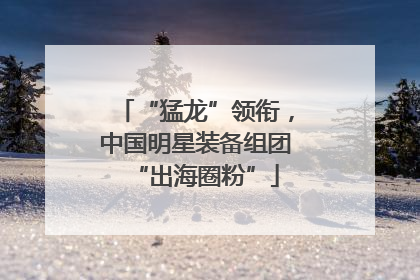 “猛龙”领衔，中国明星装备组团“出海圈粉”