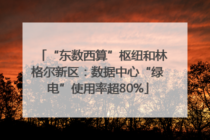 “东数西算”枢纽和林格尔新区：数据中心“绿电”使用率超80%