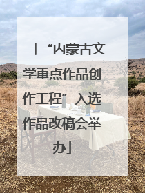 “内蒙古文学重点作品创作工程”入选作品改稿会举办