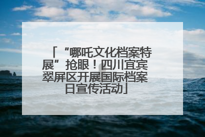 “哪吒文化档案特展”抢眼！四川宜宾翠屏区开展国际档案日宣传活动
