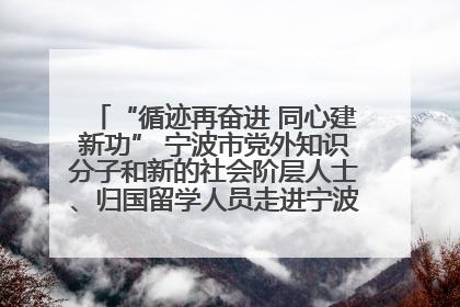 “循迹再奋进 同心建新功” 宁波市党外知识分子和新的社会阶层人士、归国留学人员走进宁波舟山港穿山港区