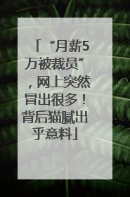 “月薪5万被裁员”，网上突然冒出很多！背后猫腻出乎意料
