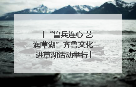 “鲁兵连心 艺润草湖”齐鲁文化进草湖活动举行