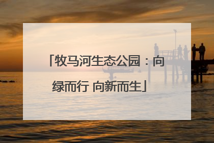 牧马河生态公园：向绿而行 向新而生