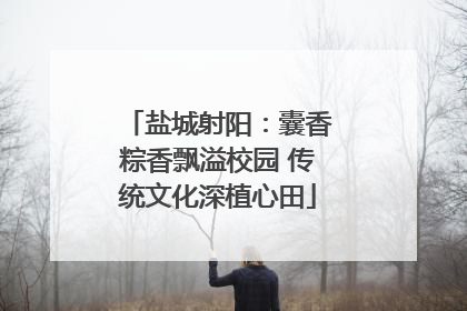 盐城射阳：囊香粽香飘溢校园 传统文化深植心田