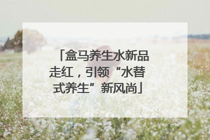 盒马养生水新品走红，引领“水替式养生”新风尚