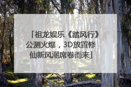 祖龙娱乐《踏风行》公测火爆，3D放置修仙新风潮席卷而来