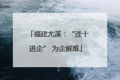 福建尤溪：“逢十进企” 为企解难