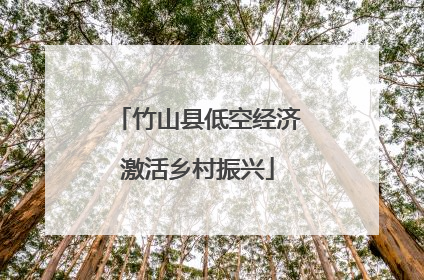竹山县低空经济激活乡村振兴