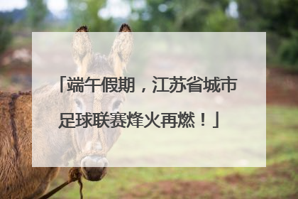 端午假期，江苏省城市足球联赛烽火再燃！