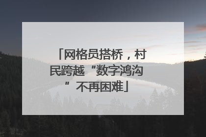网格员搭桥，村民跨越“数字鸿沟”不再困难