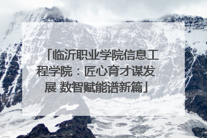 临沂职业学院信息工程学院：匠心育才谋发展 数智赋能谱新篇
