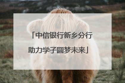 中信银行新乡分行助力学子圆梦未来