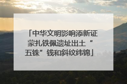 中华文明影响添新证 蒙扎铁佩遗址出土“五铢”钱和斜纹纬锦