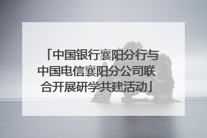 中国银行襄阳分行与中国电信襄阳分公司联合开展研学共建活动
