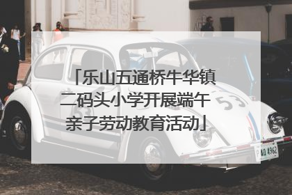 乐山五通桥牛华镇二码头小学开展端午亲子劳动教育活动