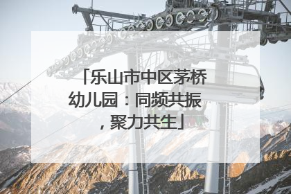 乐山市中区茅桥幼儿园：同频共振，聚力共生