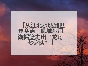 从江北水城到世界赛道，聊城东昌湖摇篮走出“龙舟梦之队”