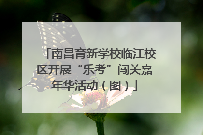 南昌育新学校临江校区开展“乐考”闯关嘉年华活动（图）