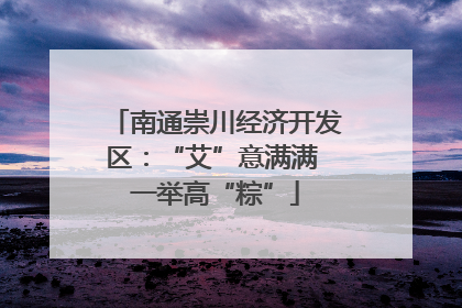 南通崇川经济开发区：“艾”意满满 一举高“粽”