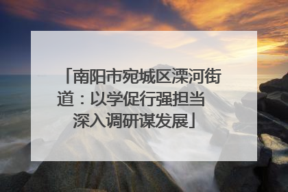 南阳市宛城区溧河街道：以学促行强担当 深入调研谋发展