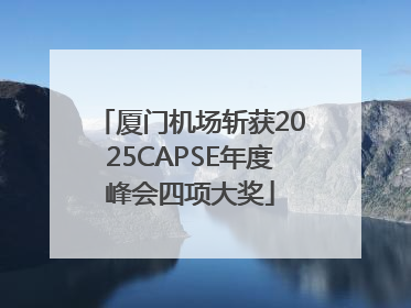 厦门机场斩获2025CAPSE年度峰会四项大奖