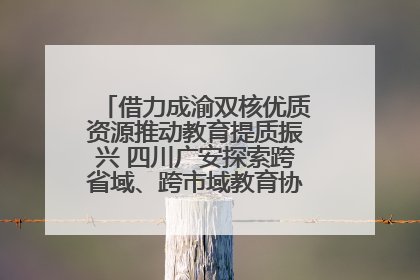 借力成渝双核优质资源推动教育提质振兴 四川广安探索跨省域、跨市域教育协同发展新路径