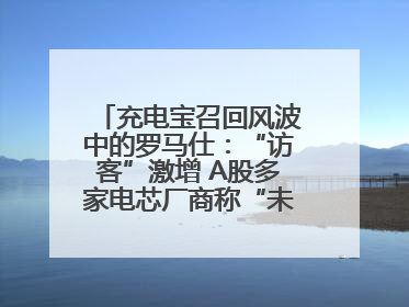 充电宝召回风波中的罗马仕：“访客”激增 A股多家电芯厂商称“未供货”