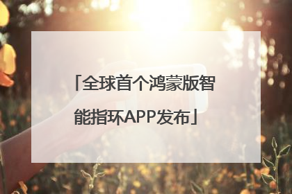 全球首个鸿蒙版智能指环APP发布