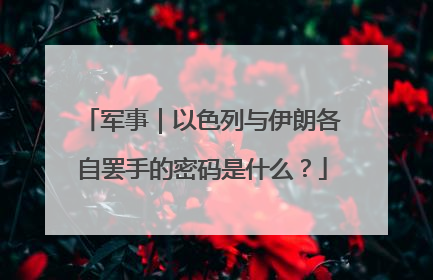 军事｜以色列与伊朗各自罢手的密码是什么？