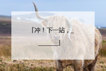 冲！下一站，________