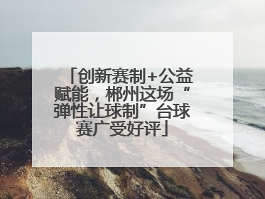 创新赛制+公益赋能，郴州这场“弹性让球制”台球赛广受好评