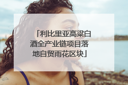 利比里亚高粱白酒全产业链项目落地自贸雨花区块