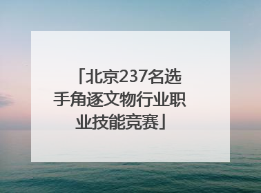 北京237名选手角逐文物行业职业技能竞赛