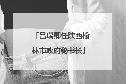 吕瑞卿任陕西榆林市政府秘书长