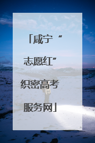咸宁“志愿红”织密高考服务网