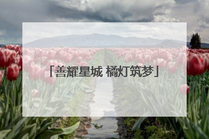 善耀星城 橘灯筑梦