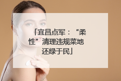 宜昌点军：“柔性”清理违规菜地 还绿于民