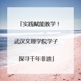 实践赋能教学！武汉文理学院学子探寻千年非遗