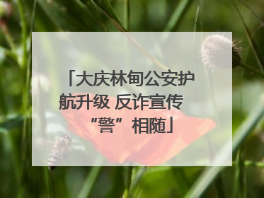 大庆林甸公安护航升级 反诈宣传“警”相随