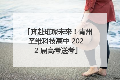 奔赴璀璨未来！青州圣维科技高中 2022 届高考送考