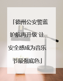 德州公安警蓝护航再升级 让安全感成为音乐节最强底色