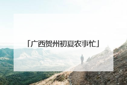 广西贺州初夏农事忙