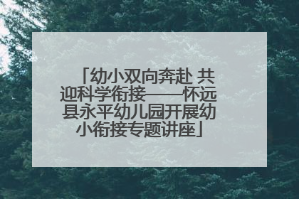 幼小双向奔赴 共迎科学衔接——怀远县永平幼儿园开展幼小衔接专题讲座