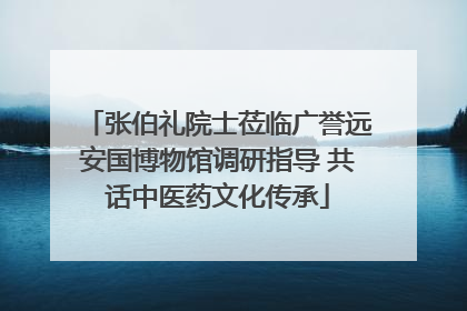 张伯礼院士莅临广誉远安国博物馆调研指导 共话中医药文化传承