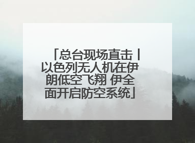 总台现场直击丨以色列无人机在伊朗低空飞翔 伊全面开启防空系统