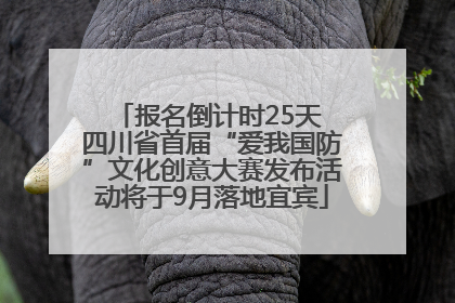 报名倒计时25天 四川省首届“爱我国防”文化创意大赛发布活动将于9月落地宜宾