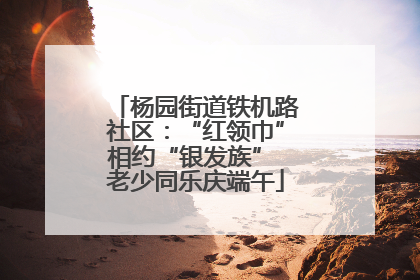 杨园街道铁机路社区：“红领巾”相约“银发族” 老少同乐庆端午